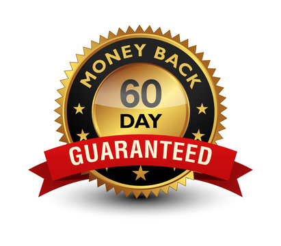 60 day money back guarantee seal
